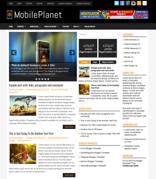 Technology MobilePlanetblogger template