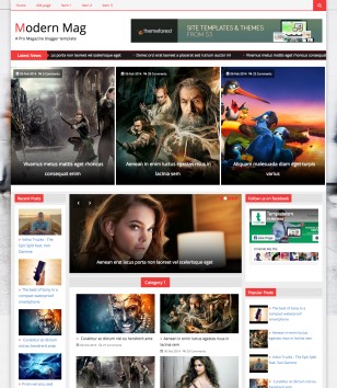 Modern Mag Responsiveblogger template