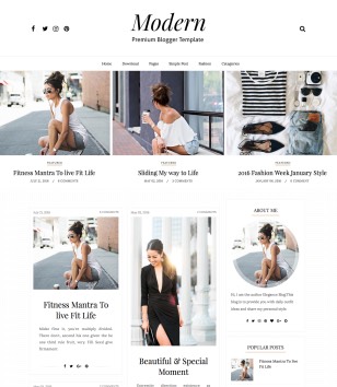Modern Sidebarblogger template