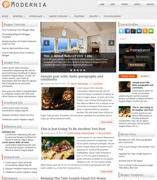 Modernia Responsiveblogger template
