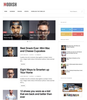 Modishblogger template