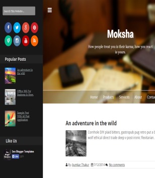 Moksha Responsiveblogger template