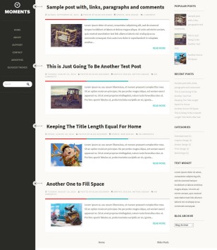 Moments Responsiveblogger template