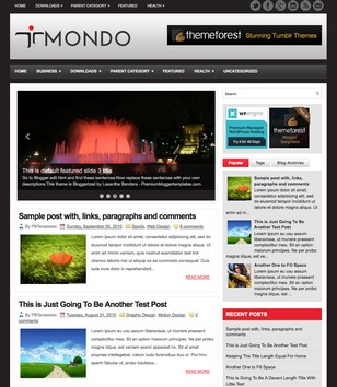 Mondoblogger template