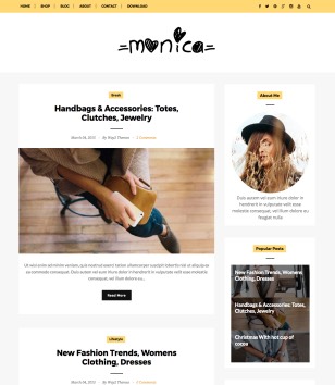 Monica Cleanblogger template