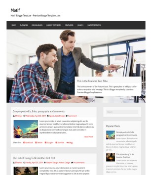 Motif Businessblogger template