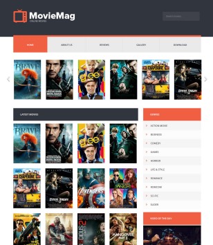 Movie Mag Videoblogger template