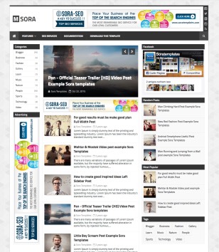 mSorablogger template