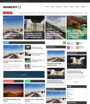 Munchy Mag Responsiveblogger template