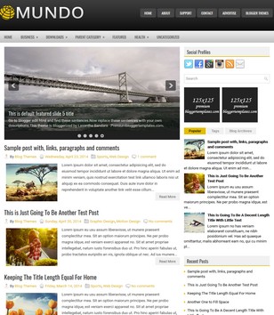 Mundo Magazineblogger template