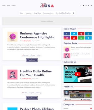 Musablogger template