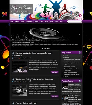Music Zoneblogger template
