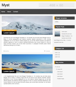 Mystblogger template