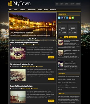 MyTown Darkblogger template