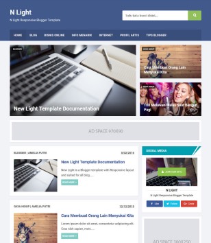 N Light Blogger Templateblogger template