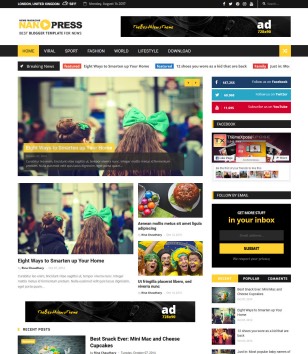 Nanopress Sliderblogger template