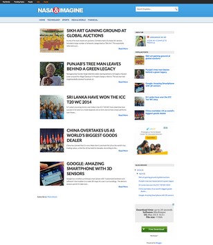 Nasa Imagineblogger template