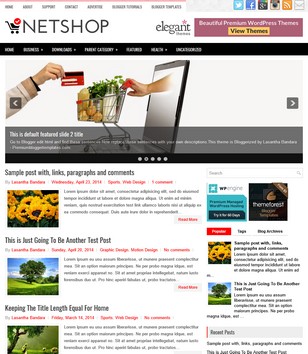 NetShop 2 Columnsblogger template