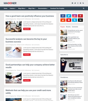 New Maggnerblogger template