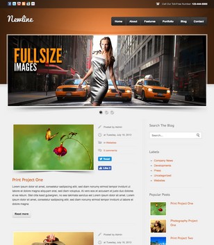 Newline Slide showblogger template