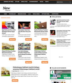 News Magazineblogger template
