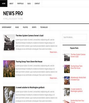 News Pro Responsiveblogger template