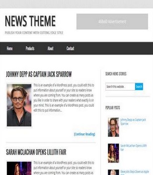 News Themeblogger template