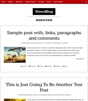 NewsBlogblogger template