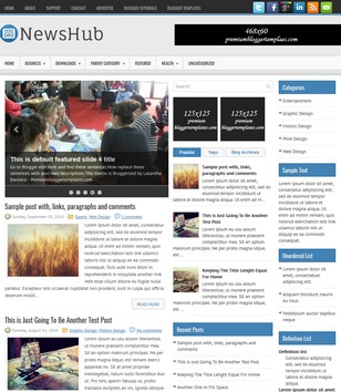 NewsHubblogger template