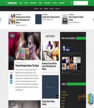Newsline 3 Columnsblogger template