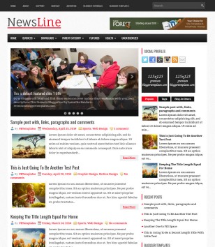 Responsive NewsLineblogger template