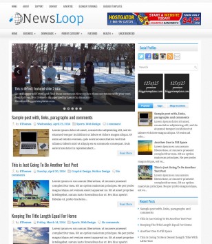 Responsive NewsLoopblogger template