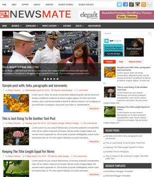 NewsMate 2 Columnsblogger template