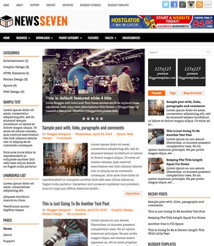 NewsSevenblogger template