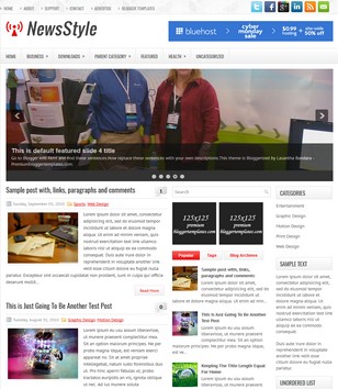 NewsStyle 3 Columnsblogger template