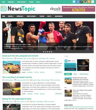 NewsTopic Responsiveblogger template