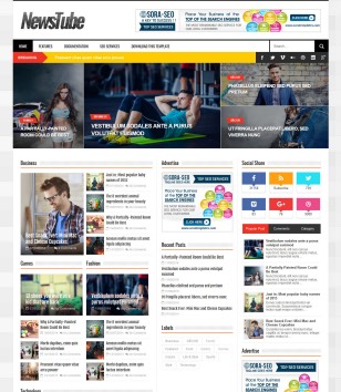 NewsTubeblogger template