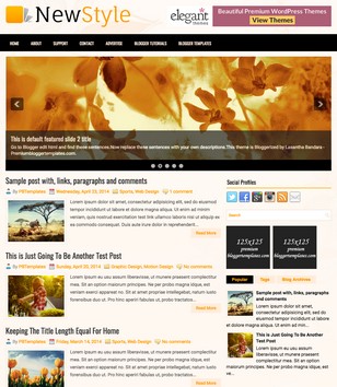 Slideshow NewStyleblogger template