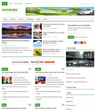 Newswire Responsiveblogger template