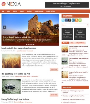 Nexiablogger template