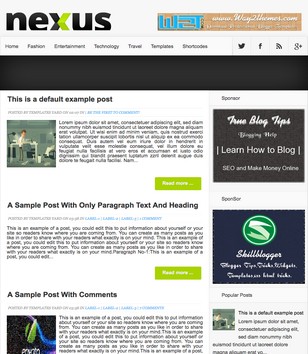 Nexus Slideshowblogger template