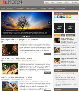 Norm Responsiveblogger template