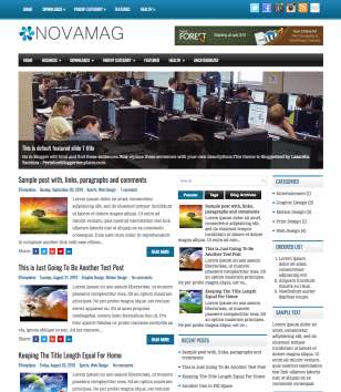 NovaMag Responsiveblogger template