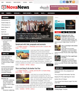 NovaNews Responsiveblogger template