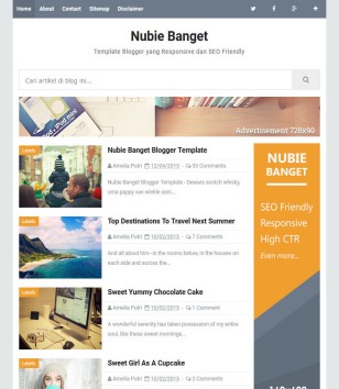 Nubie Bangetblogger template