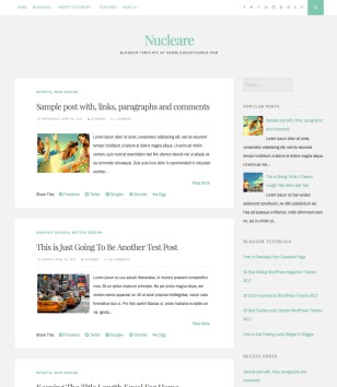 Nucleare Simpleblogger template