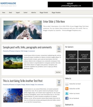 Numerto Magazineblogger template