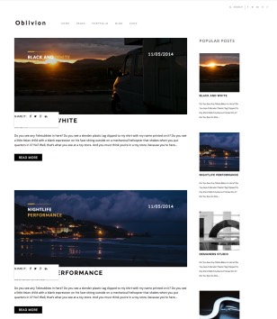 Simple Oblivionblogger template