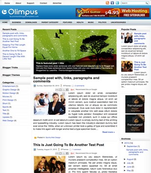Olimpusblogger template