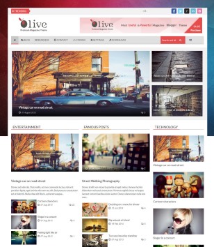Olive Newsblogger template